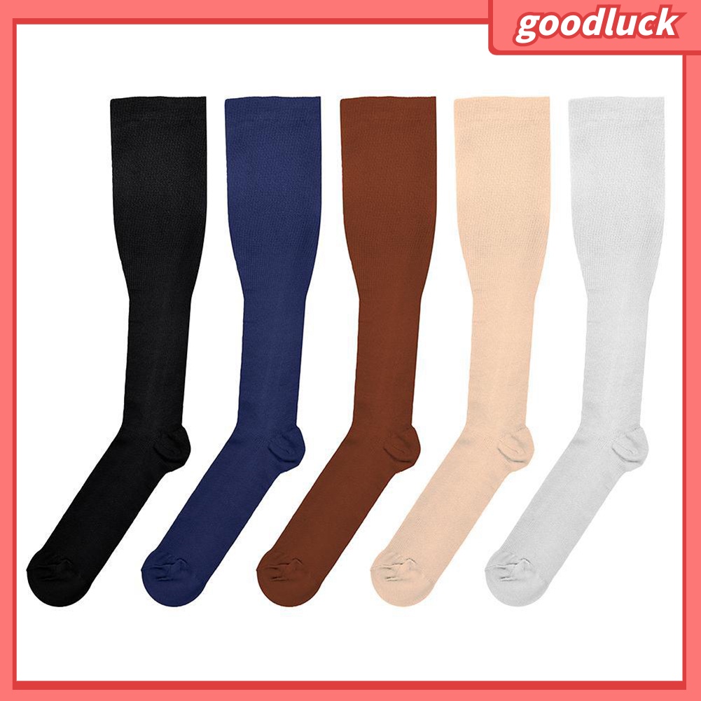 &lt; Luck &gt; Tất Nén Y Tế Thể Thao Dài Màu Trơn