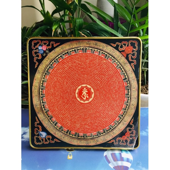Tranh Lụa/ Mica ép gỗ mdf hình ảnh chú Lăng Nghiêm kích thước 40x40cm