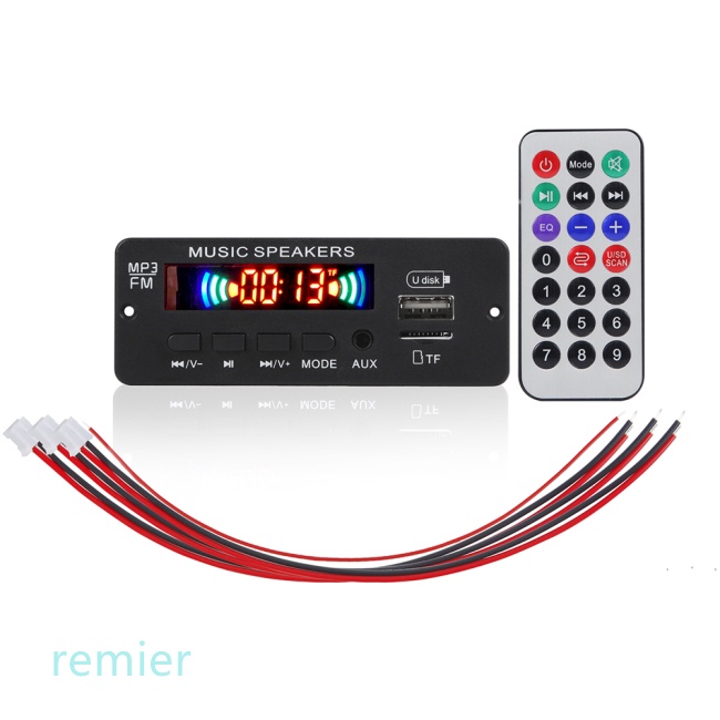 Bảng Mạch Khuếch Đại Âm Thanh Mp3 Bluetooth 2x3w 12v Jx-808bt Và Điều Khiển Từ Xa