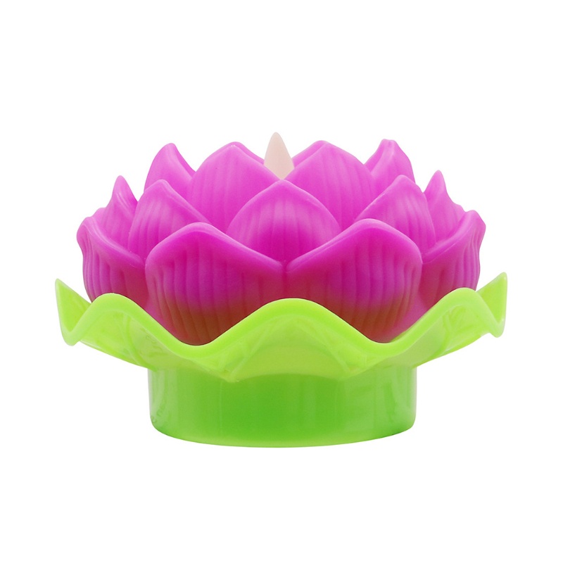 Đèn LED Hình Hoa Sen Nổi Trên Mặt Nước Trang Trí Hồ Bơi/Sân Vườn