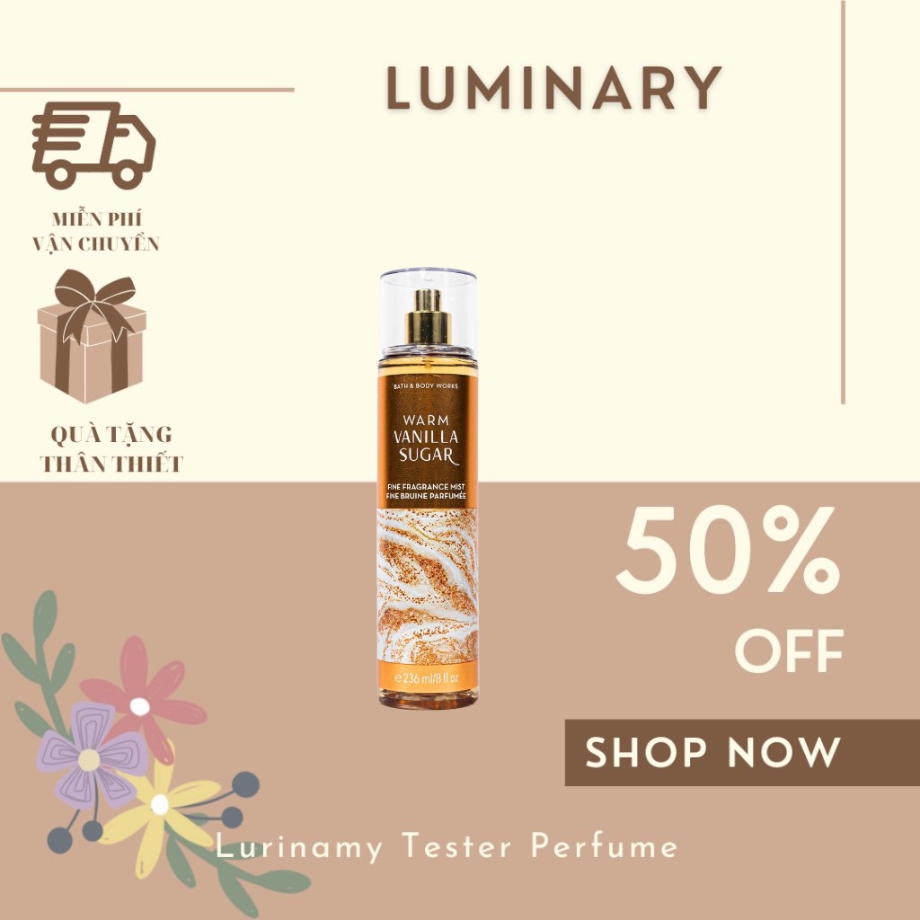 Xịt toàn thân Body Mist Bath & Body Works - Warm Vanilla Sugar