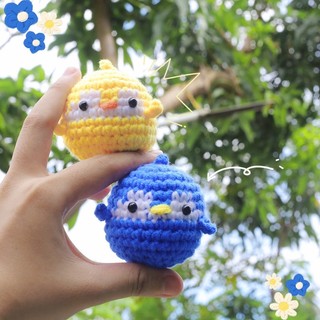 Móc Khoá len handmade Phụ Kiện trang trí Chim cánh cụt