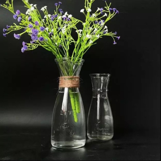 Bình Hoa Thủy Tinh Eo Trang Trí 350ML