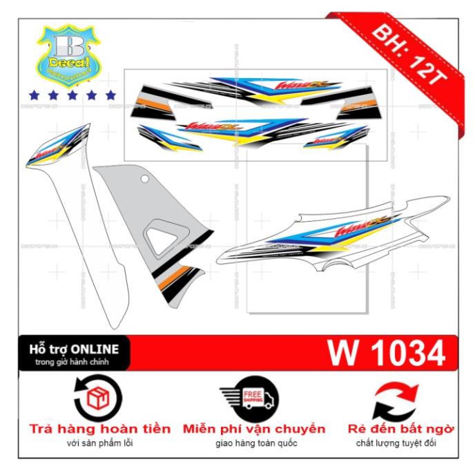 DECAL PVC 5 LỚP CHẤT LƯỢNG CAO Tem rời wave a 2016 trắng