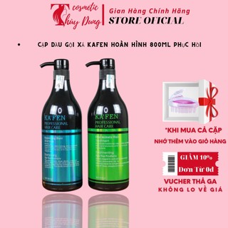 Cặp dầu gội xả kafen hoàn hình 800ml phục hồi tóc hư tổn, tóc nát, tóc yếu
