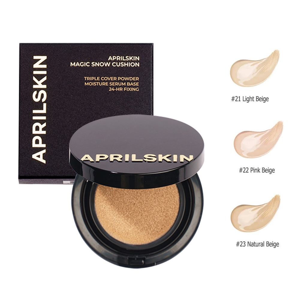 Phấn Nước April Skin Black Magic Snow Cushion Galaxy Edition (15g)