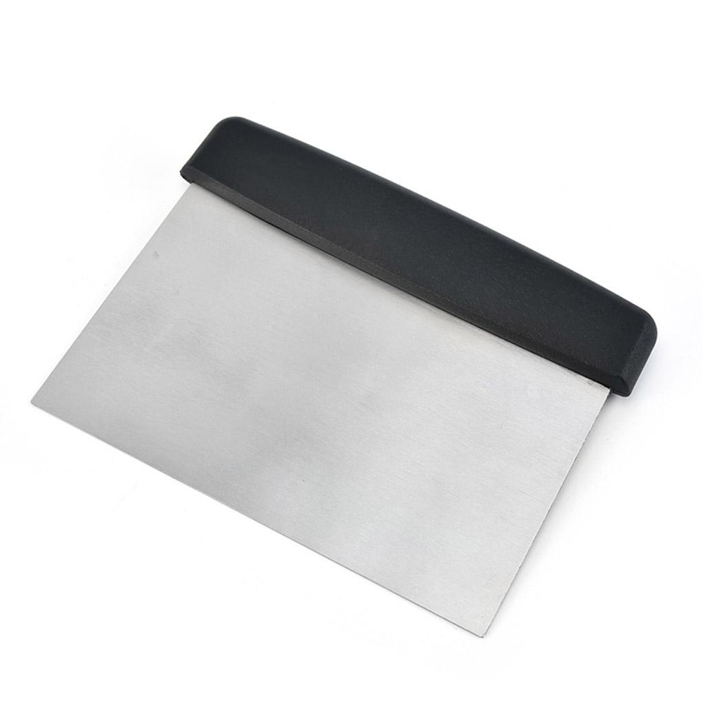 Dụng Cụ Cạo Cắt Bột Làm Bánh Bằng Thép Không Gỉ Với Tay Cầm Bằng Gỗ