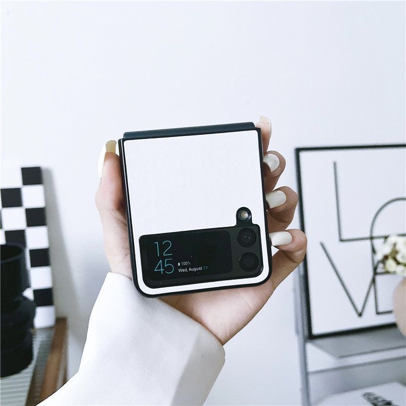 Nhiều màu - Ốp Samsung Z Flip 3 - ZFlip 4 - ZFlip3 - Flip4 5G pastel phủ da xinh xắn