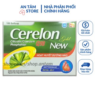 Viên uống hoạt huyết dưỡng não Cerelon gold giúp tăng cường khí huyết lưu thông, nâng cao tuần hoàn não