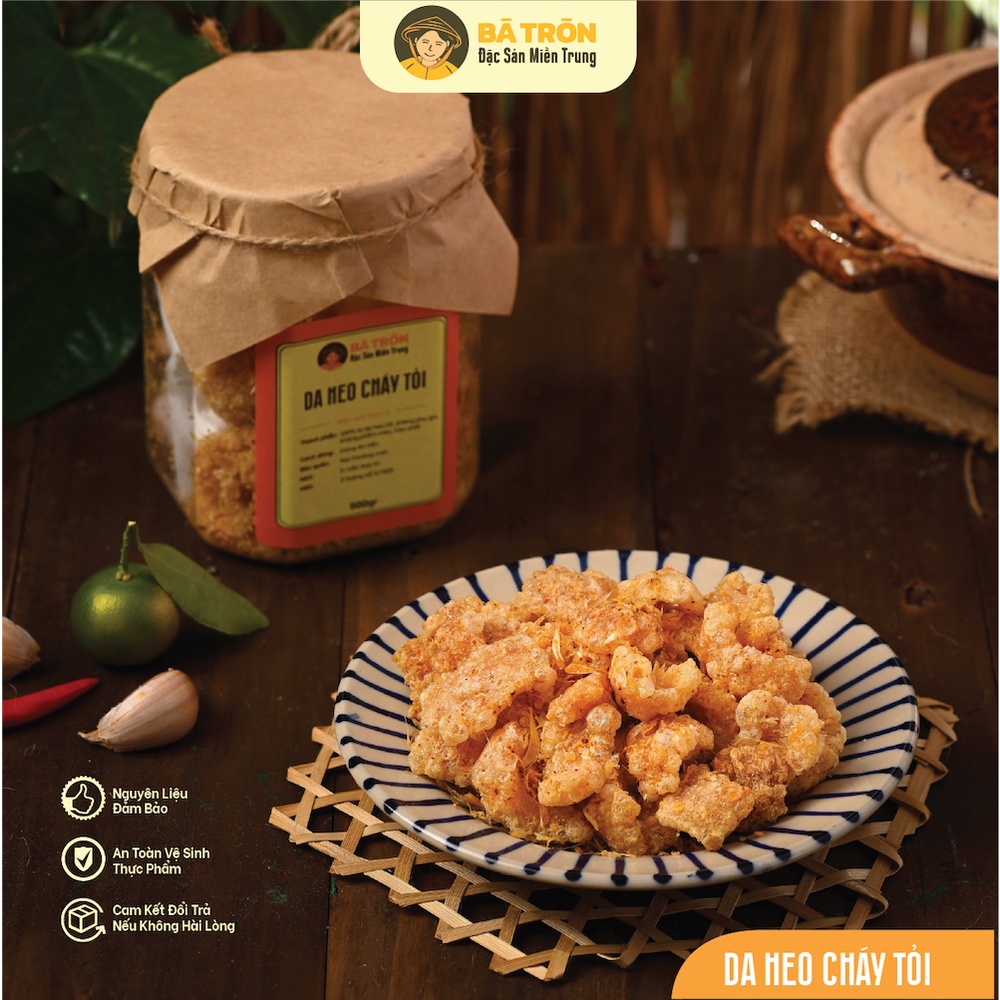 [Hàng Tuyển]_DA HEO CHÁY TỎI_Ngon thơm_300gr