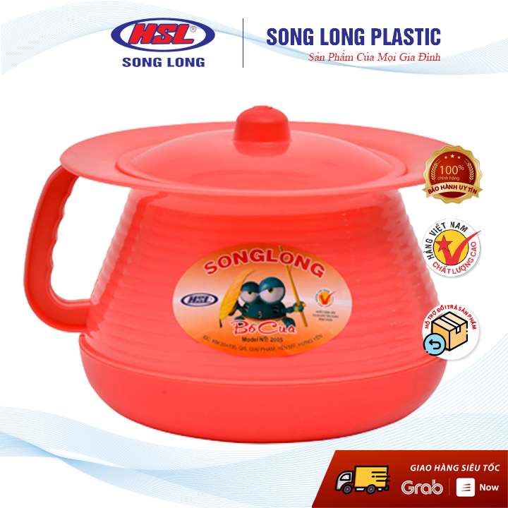 Bô vệ sinh trẻ em tròn có nắp đậy nhựa Song Long Plastic