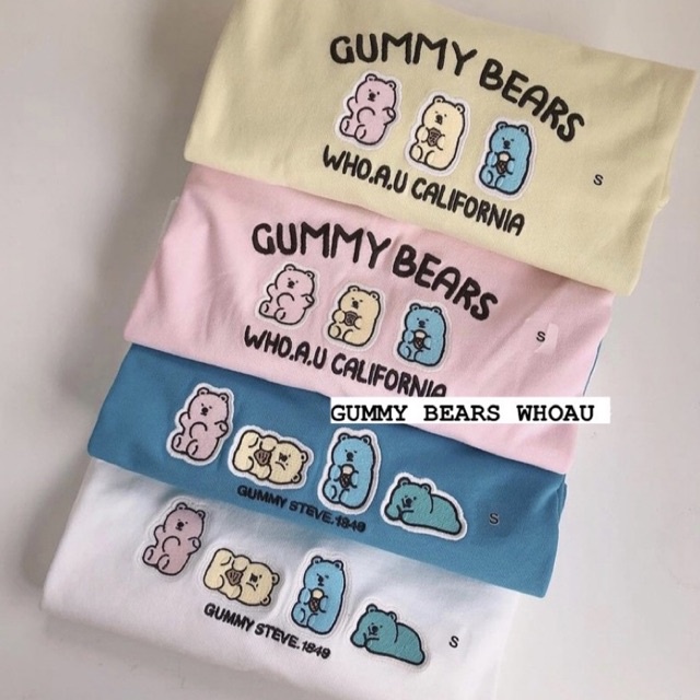 Áo thun WHO.AU GUMMY BEARS