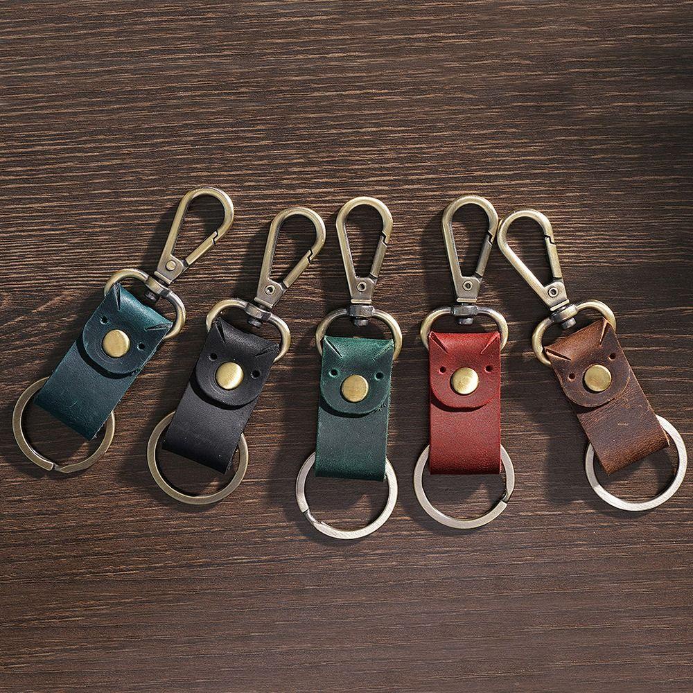 Móc Chìa Khóa Bằng Da Bò Thật Cao Cấp