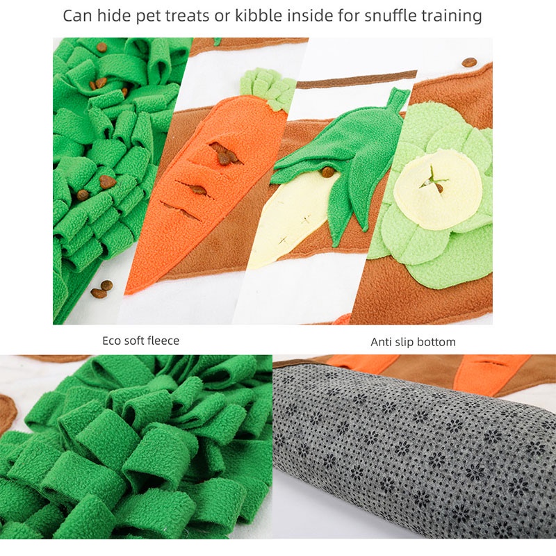 HamshMoc Thảm Đồ Chơi Giải Đố Hỗ Trợ Huấn Luyện IQ Giảm Căng Thẳng Cho Thú Cưng Kèm 2 Thảm