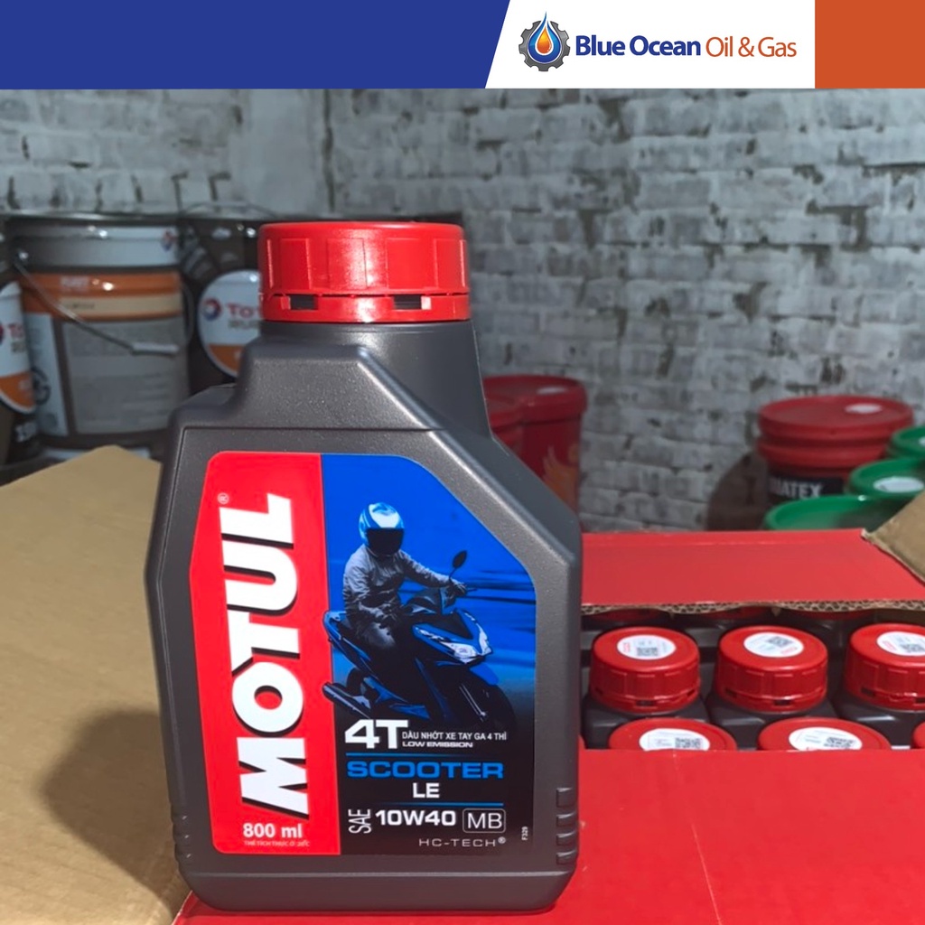 Dầu nhớt xe ga Motul Scooter LE 4T 10w40 800ML