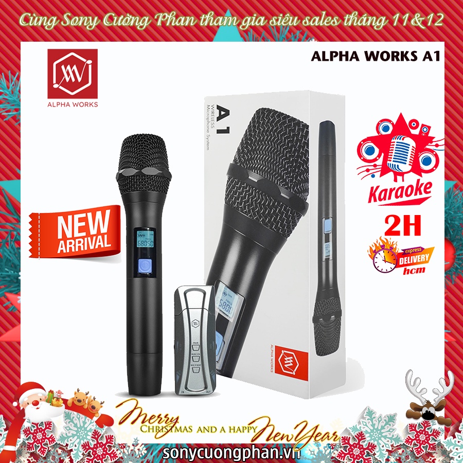 Micro Không Dây Alpha Works A1 - Hàng Chính Hãng PGI - Phiên Bản Mới