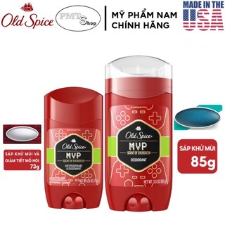 [USA] Lăn Sáp khử mùi nam Old Spice MVP 85g (sáp xanh) 73g (sáp trắng) Red Collection NK Mỹ