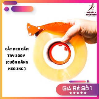 Cắt băng keo cầm tay 200y dụng cụ cắt keo dao cắt keo 1kg