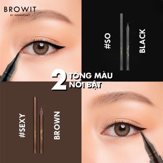 Bút kẻ mắt Browit Precise Slim Eyeliner So Black 0.6ml