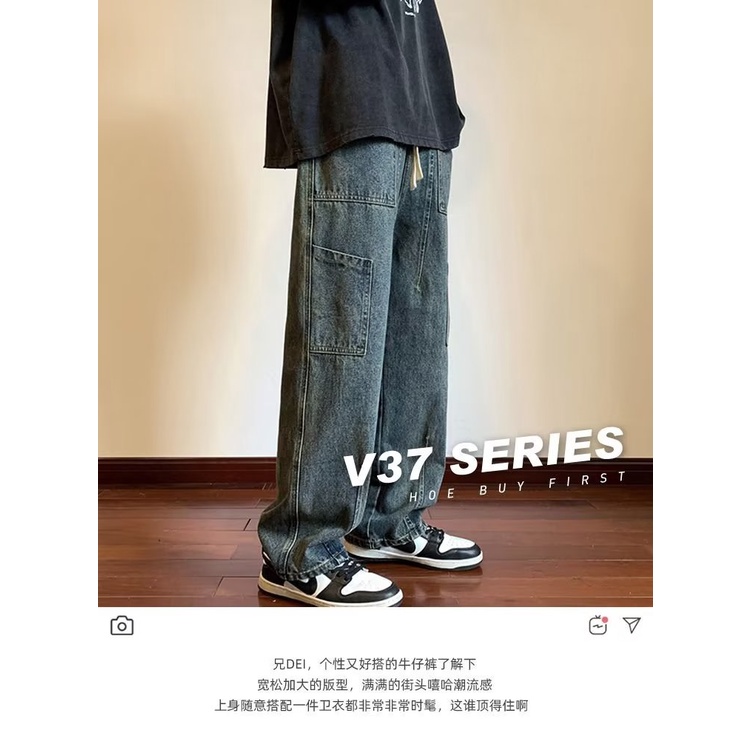 Quần Jean Nam Phong Cách Hip Hop Thời Trang Mùa Hè Mới