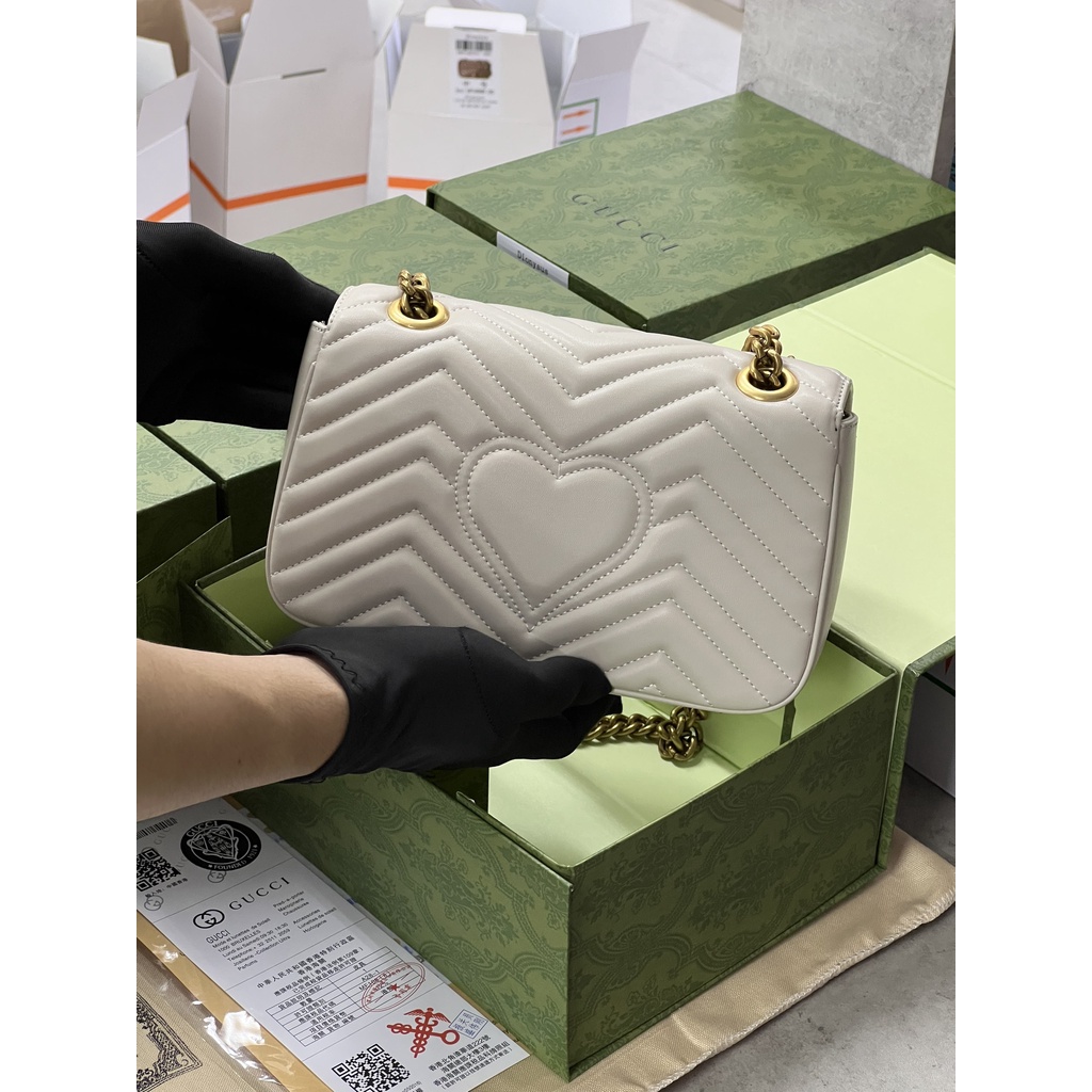 Túi GC Marmont Mini Tag Vàng Da Thật Size 22 Full Box