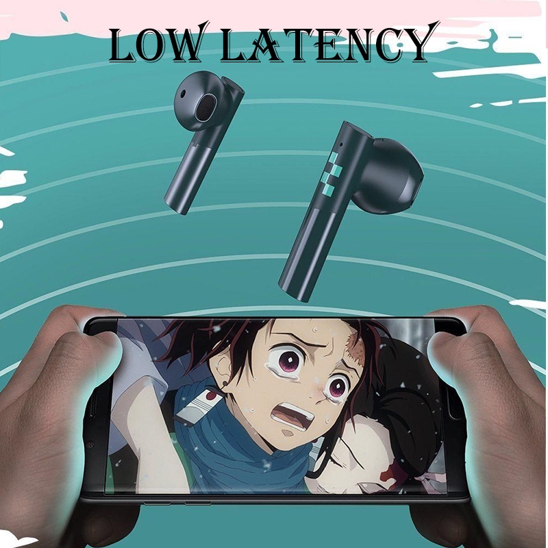 Tai Nghe Không Dây Bluetooth 5.2 TWS Kamado Nezuko HiFi Chất Lượng Âm Thanh Thấp Năm 2022