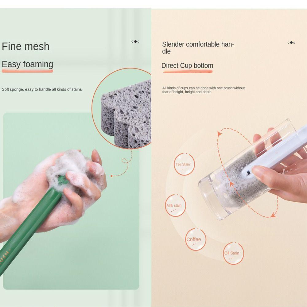 Bàn Chải Vệ Sinh Chén Dĩa Thiết Kế Cán Dài Mới Tiện Lợi Dễ Sử Dụng