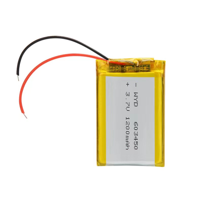 Pin Li-Po 3.7V 1200mAh 603450 603550  cho loa Bluetooth, Định vị GPS, Camera hành trình loại 2 dây