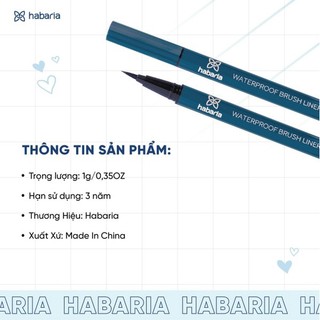 Kẻ mắt Habaria Waterproof Brush Liner