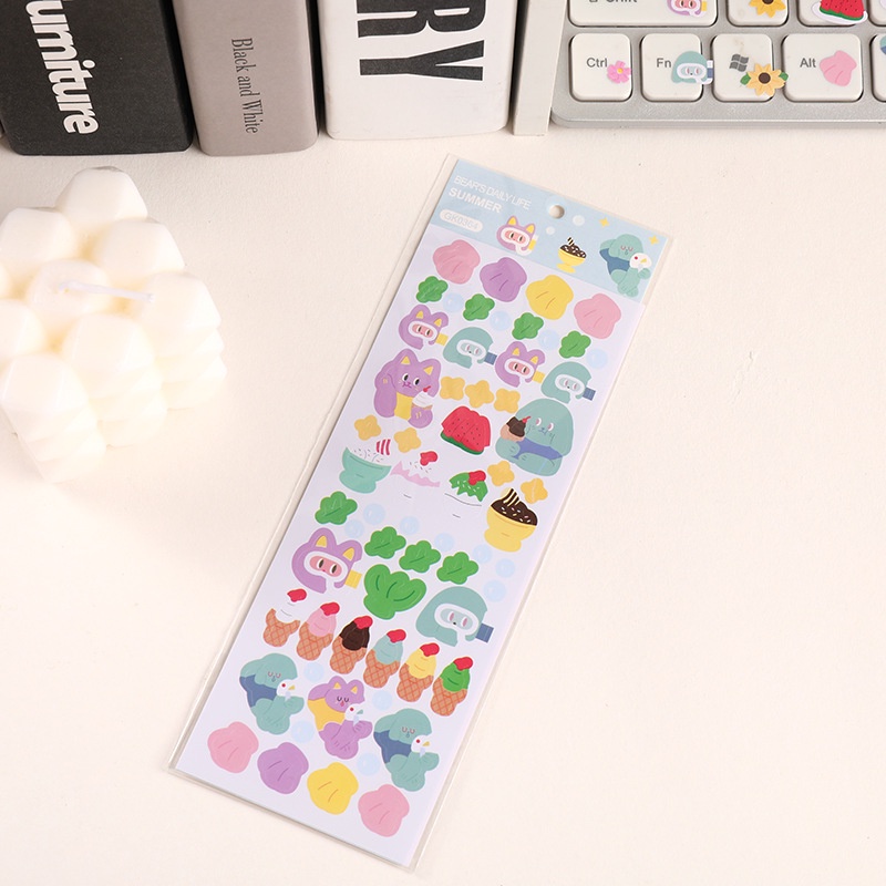 Miếng Dán Trang Trí Hình Gấu Goo Dễ Thương GK0361