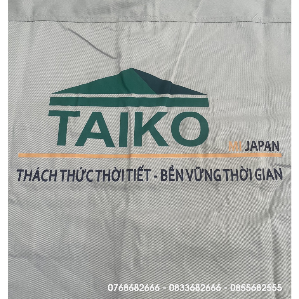 [Chính Hãng] Bộ quần áo bảo hộ lao động TAIKO AGOTA Màu ghi đậm và ghi nhạt vải kaki 2/1 - Có bán lẻ quần áo
