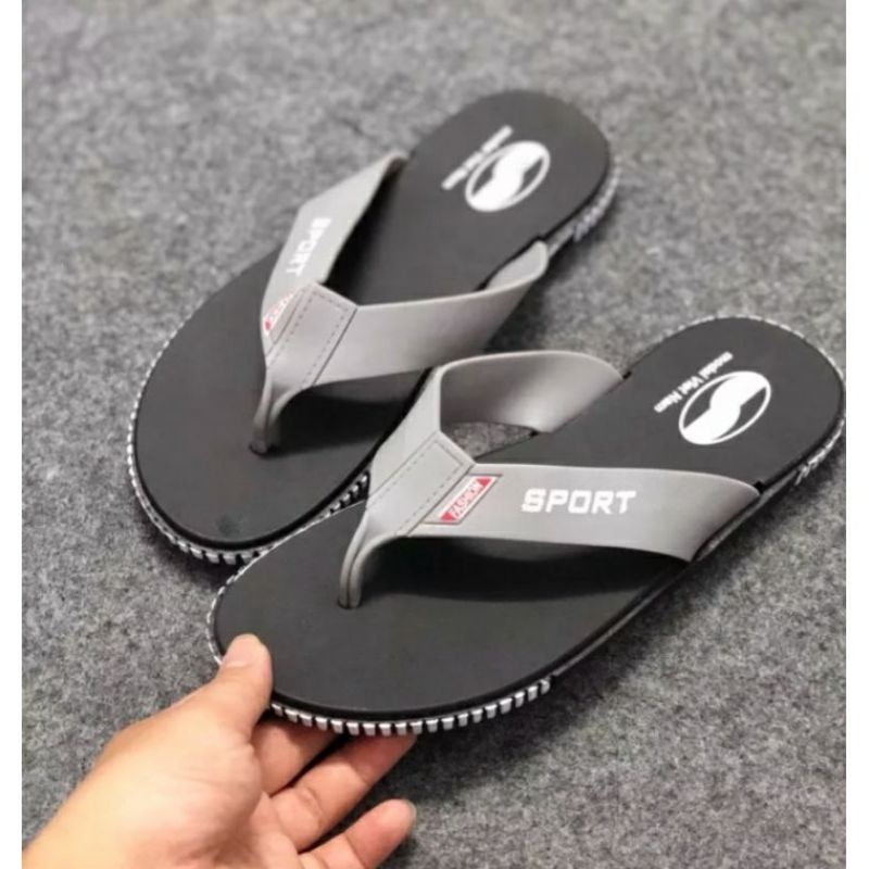 Dép kẹp xỏ ngón Nam Nữ da PU mềm dẻo SPORT