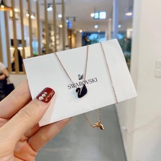 Dây chuyền+ Khuyên tai thiên nga Swarovski