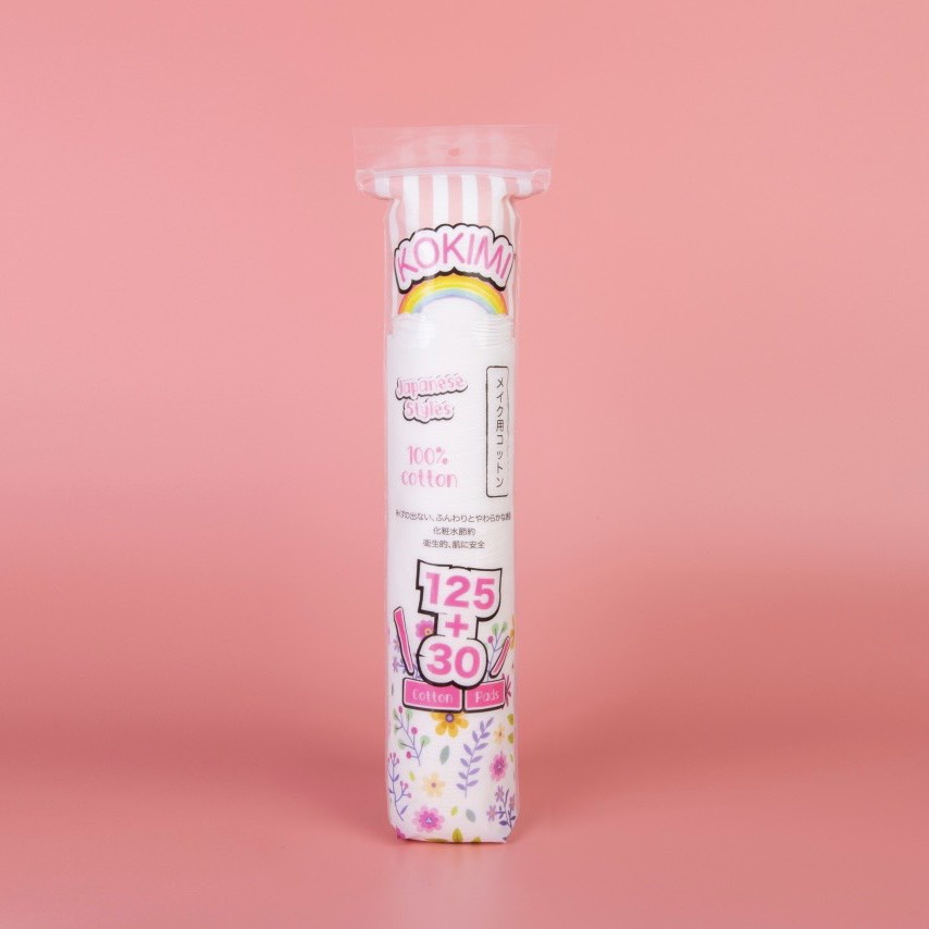 Bông tẩy trang KOKIMI  Cotton Pads chính hãng