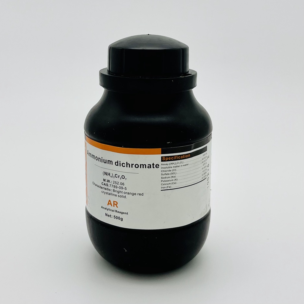 Ammonium Dichromate (AR, Chai 500G, Xilong, Cas 7789-09-5)