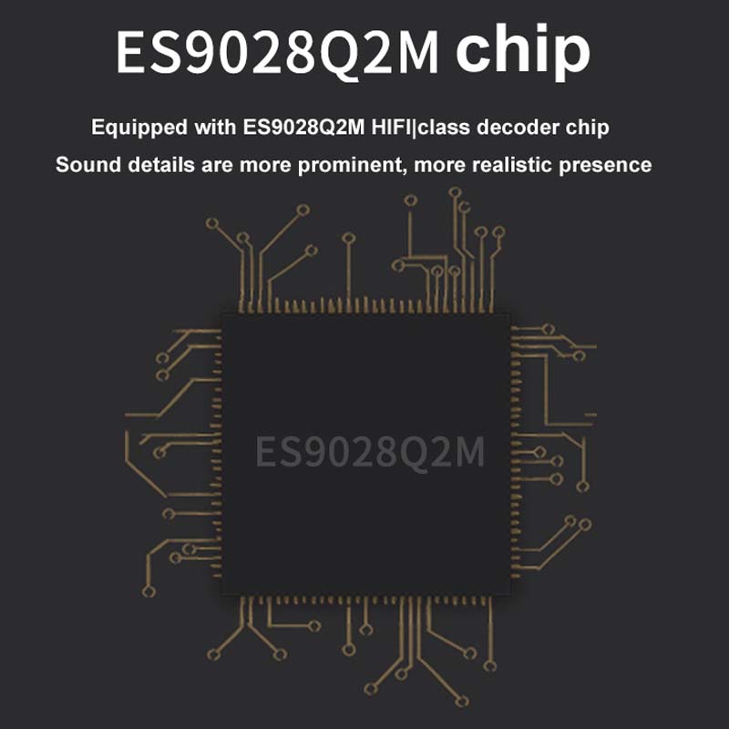 Máy Nghe Nhạc Q3 Bluetooth 5.0 HIFI ES9028 Giải Mã 24Bit 192k USB DAC Hỗ Trợ APP COA OPT