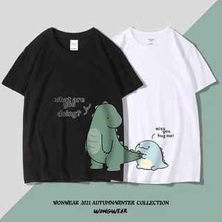 ÁO ĐÔI ÁO NHÓM ÁO GIA ĐÌNH ĐÔI ÁO IN HÌNH KHỦNG LONG BÁM ĐUÔI HÌNH IN SẮC NÉT BỀN ĐẸP