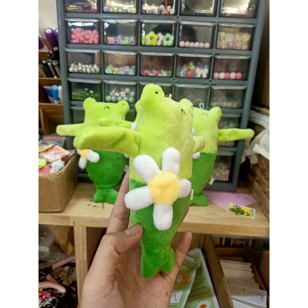 Móc Khóa Cá Nhái Đáng Yêu 16cm - Gấu Bông Đình May