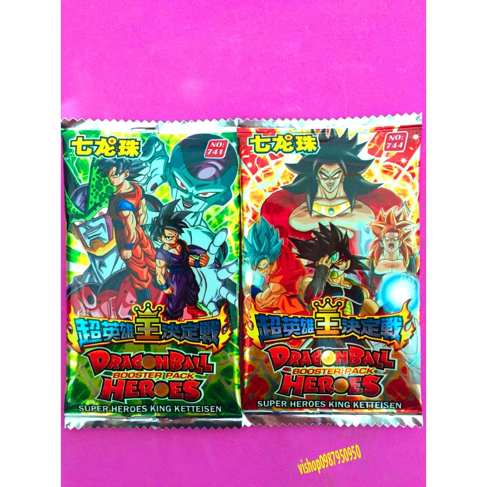 BÀI SƯU TẦM 1 hộp thẻ bài dragon ball 7 viên ngọc rồng 180 lá