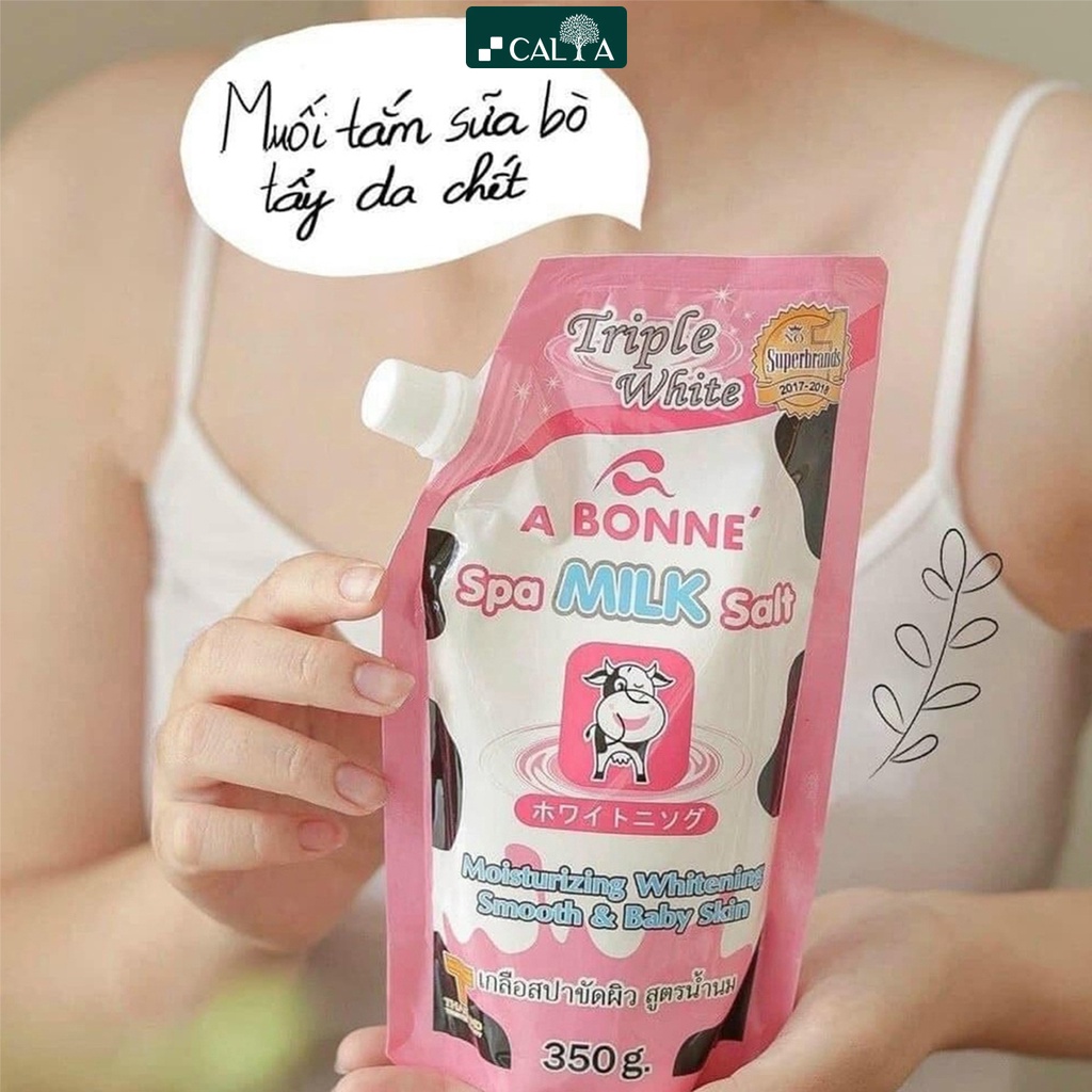 Muối Tắm Sữa Bò A Bonne Tẩy Tế Bào Chết, Giúp Da Mềm Mịn - Abonne Spa Milk Salt 350g