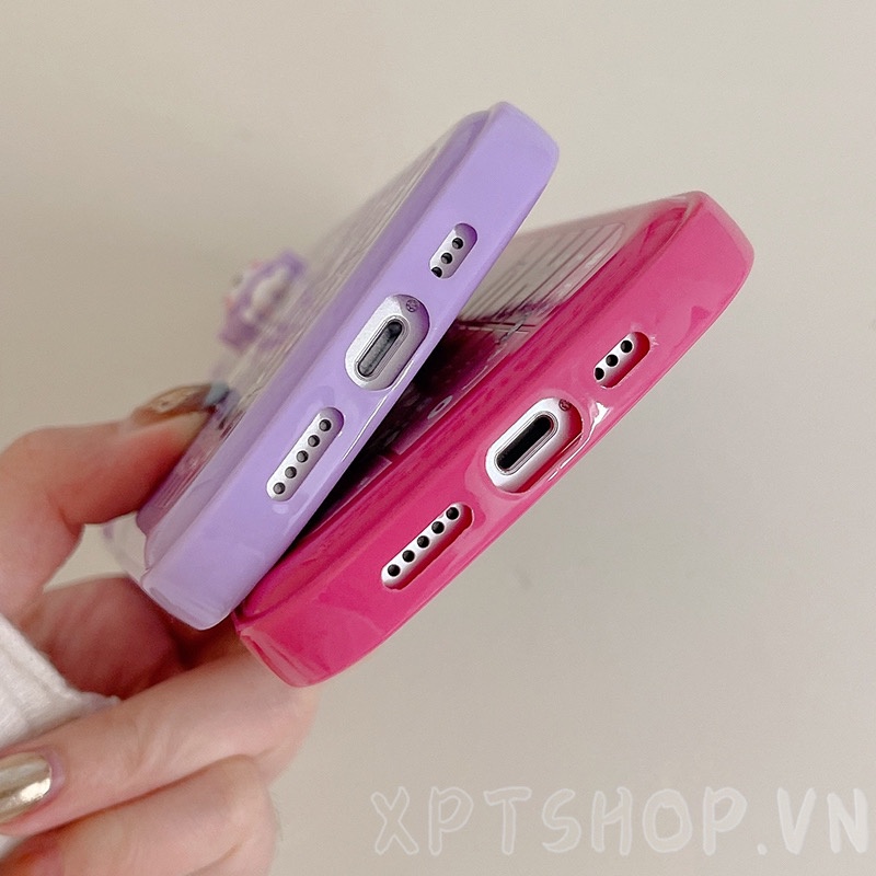 Ốp Điện Thoại Mềm Đệm Khí Chống Sốc In Hình Melody Kuromi BB Cho iPhone 14 14Plus 13 12 11 Pro Max XR IX