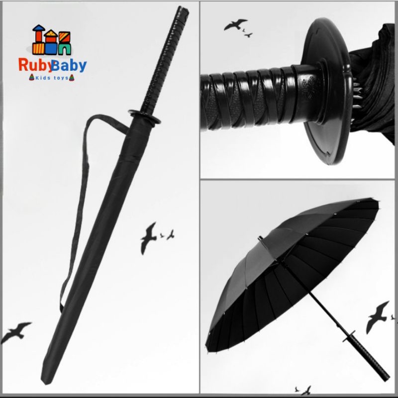 Ô dù Katana cán giả kiếm Nhật, ô dù Samurai