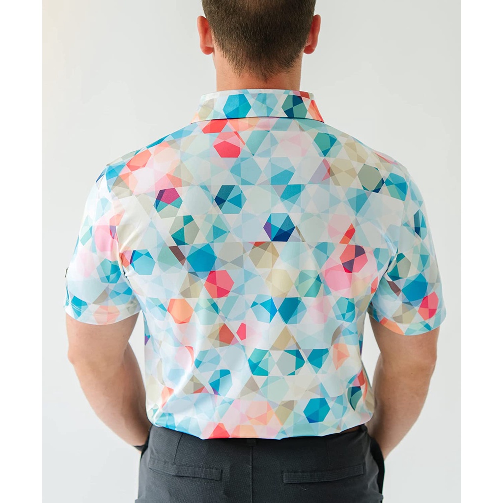 Áo Thun Polo In Hình Đầu Lâu Chơi Golf Vui Nhộn Cho Nam