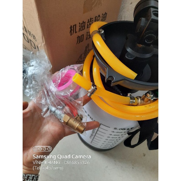 Bình bơm dầu số tự động 5 lít, bơm dầu số tự động 5L