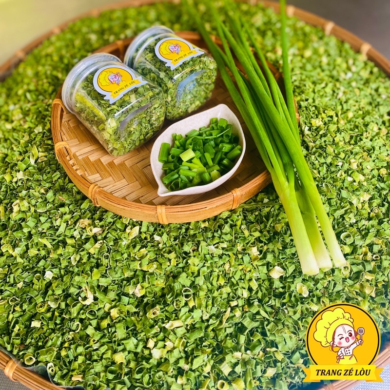 Hành Lá Sấy Khô Hũ 120ml🌿Nguyên Chất, Giữ Vị🌿Gia Vị Trang Zé Lòu