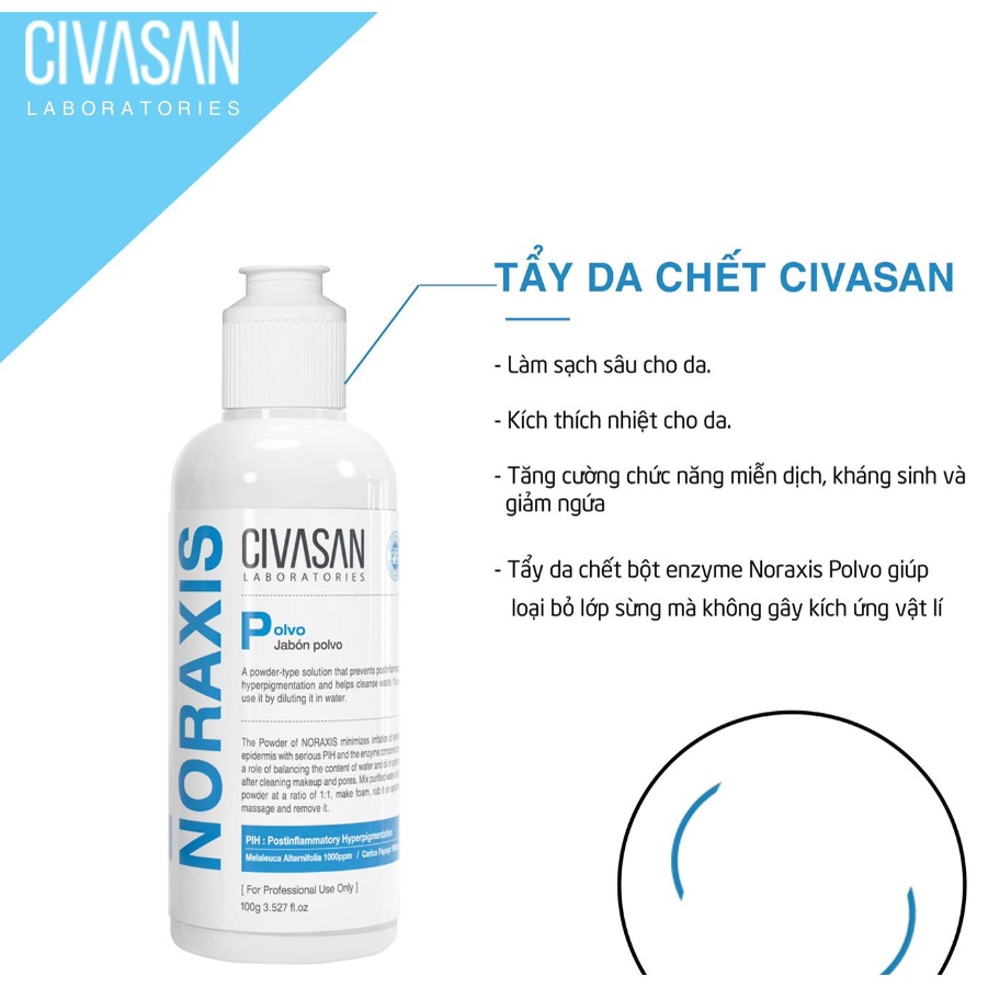 Bột Tẩy Da Chết Civasan Noraxis Polvo (100gr)