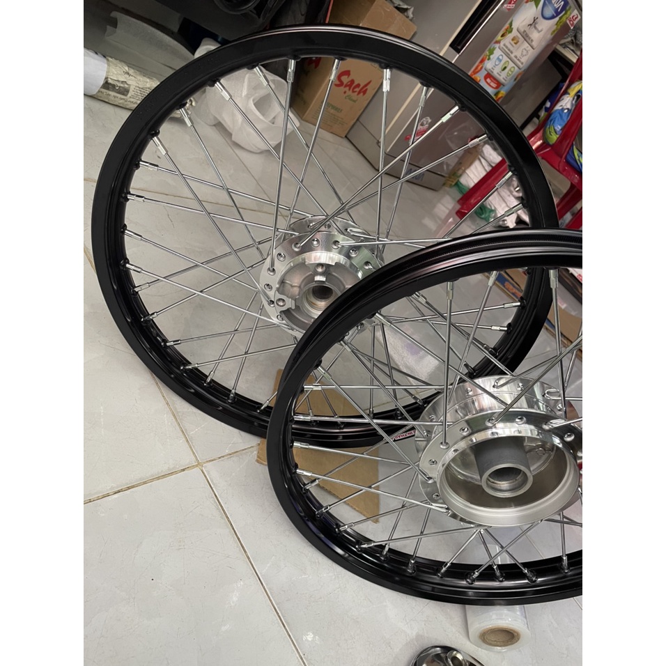 CĐN trước đĩa sau đùm crom dành cho wave 100 và dream và wave s