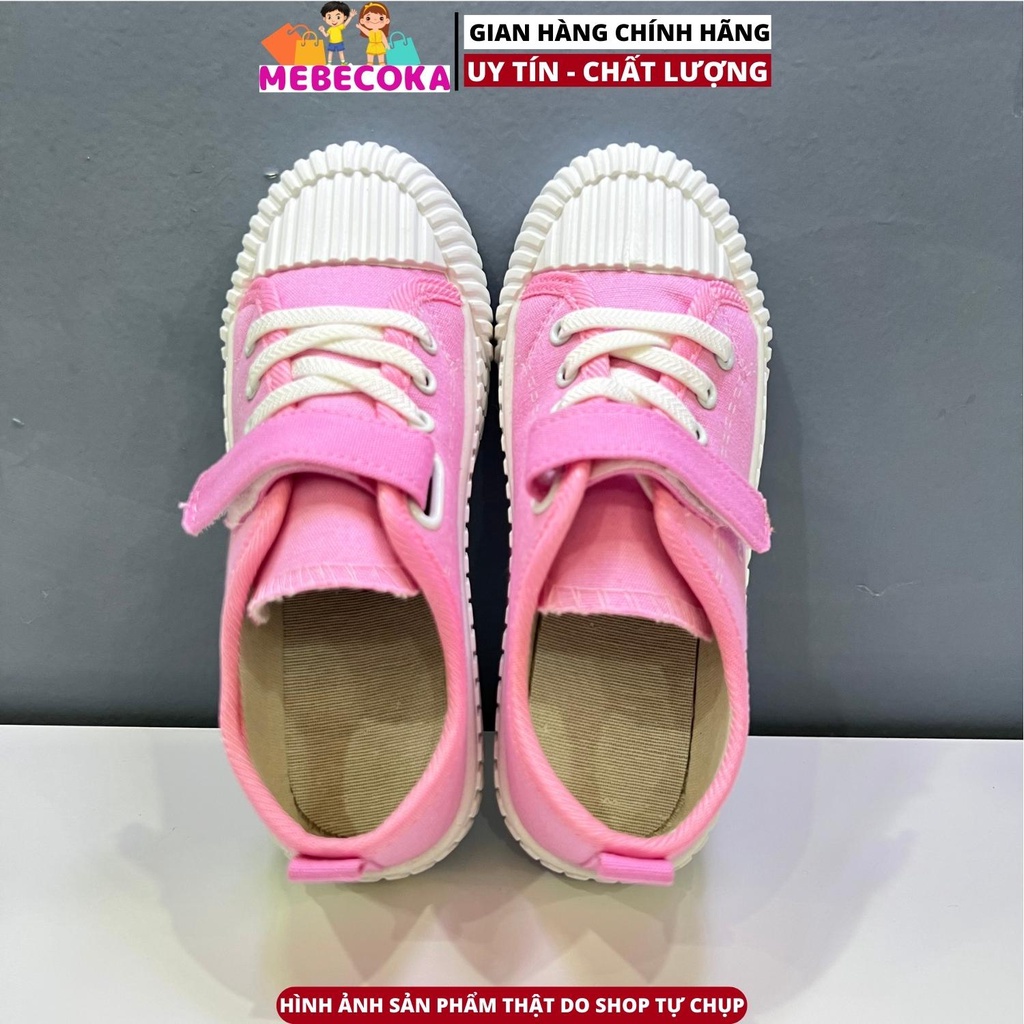 Giày thể thao quai khóa dán phong cách Hàn Quốc xinh xắn cho bé gái loại đẹp mbck