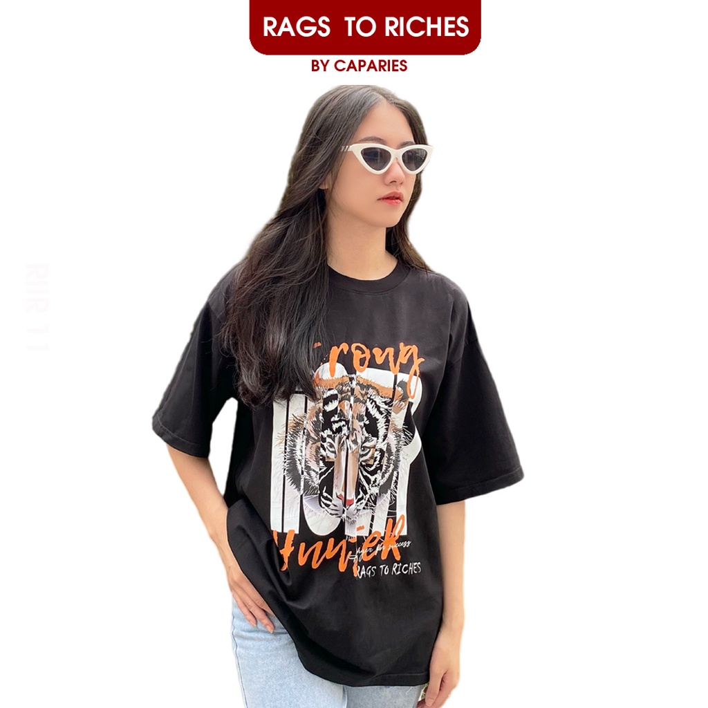 Áo Thun Nữ RIIR01 RAGS TO RICHES of CAPARIES - Form rộng Unisex Cotton 4 chiều Chống Nhăn Cổ tròn Cao
