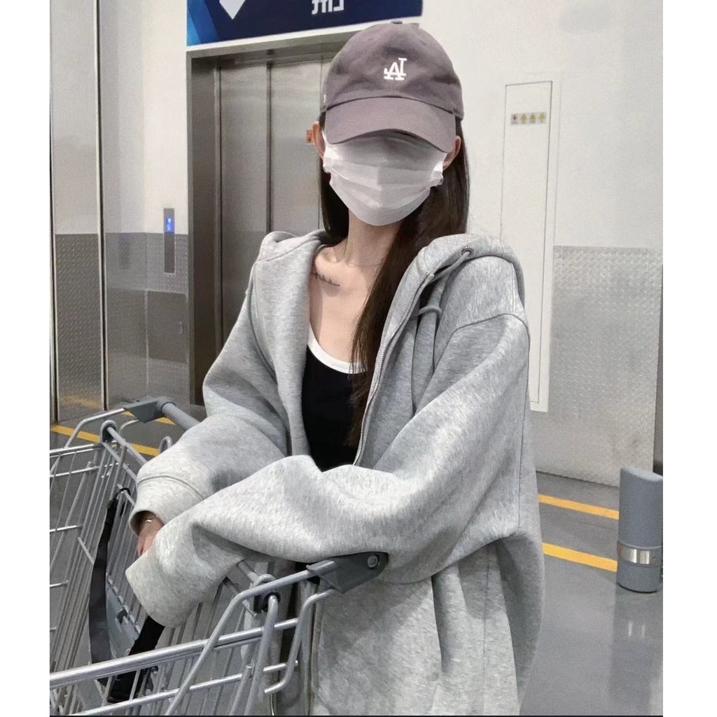 Áo khoác nỉ hoodie nam nữ KHN2, Áo Bomber Form rộng Oversize unisex